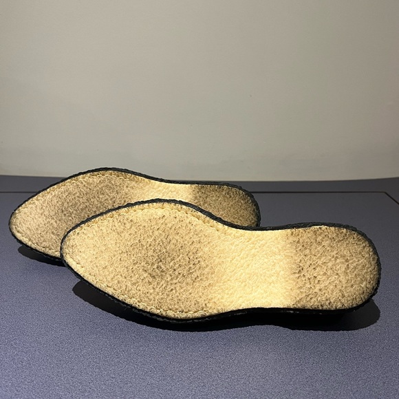 Adieu Paris Black and White Polka Dot Cowhide Lace Up Loafers - Picture 5 of 5